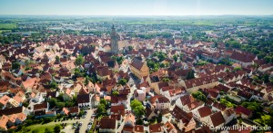 Luftaufnahme der Nördlinger Altstadt.